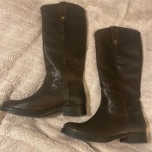 Melissa Double Sole Button Lug Tall Boots